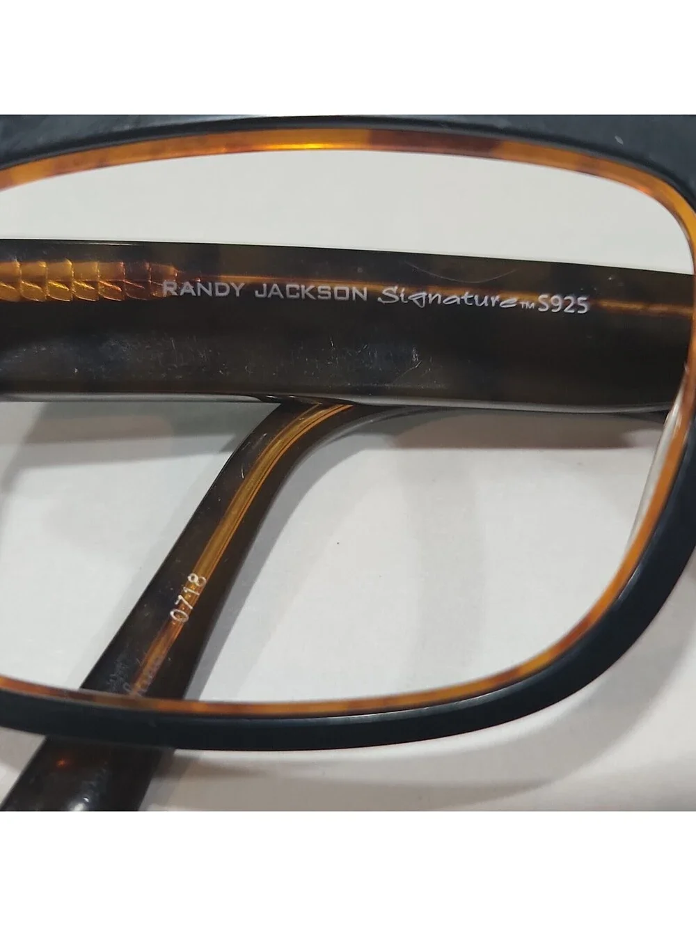 Randy Jackson Signature S925 Large Black Tortoise Sunglasses Frame 55-17 145